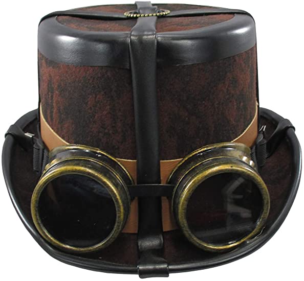 Classic brown steampunk hat