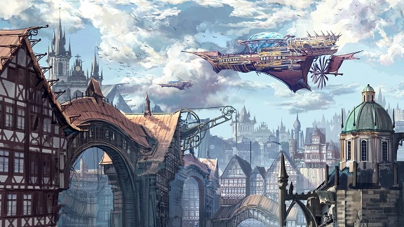 Modern Steampunk city