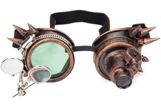 Spiked goggles with Kaleidoscope and ocular