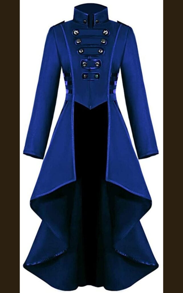 Steampunk style tail long trench coat jackets