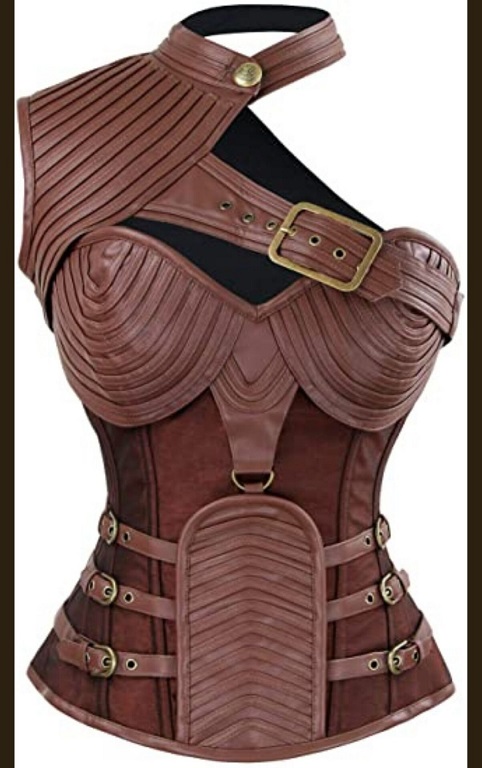 Victorian style steampunk steel boned corset