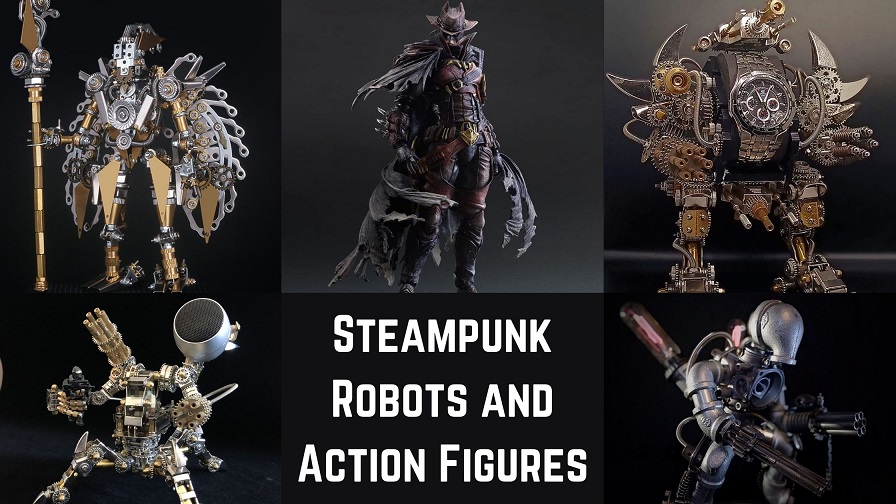 Steampunk Robots and Action Figures