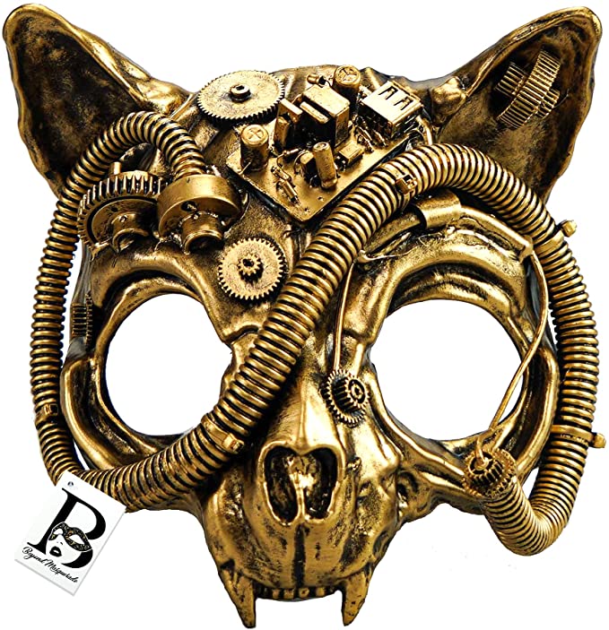 Steampunk Halloween Costume Fox Mask