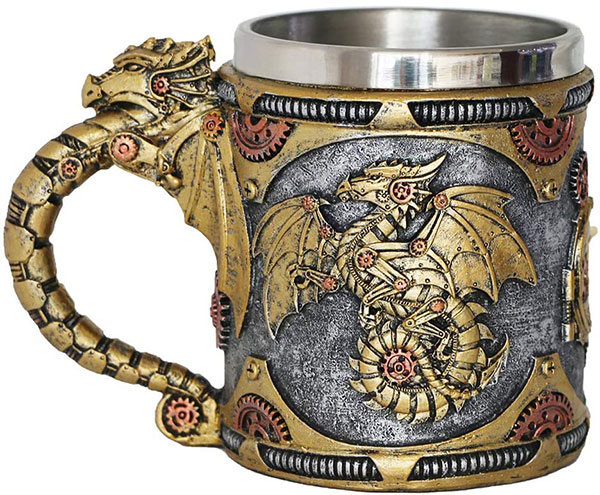 Steampunk Dragon mug
