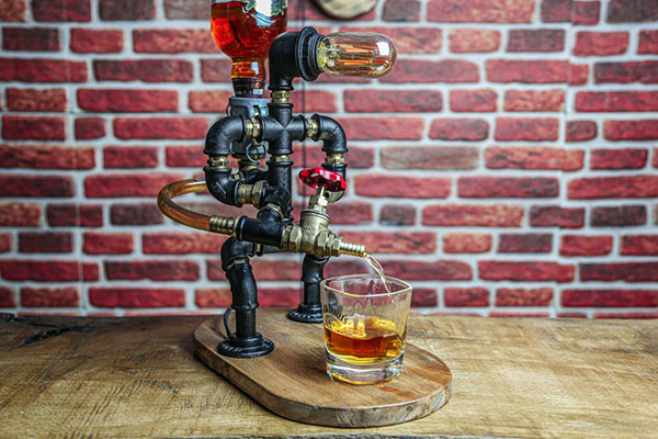 Steampunk  alcohol dispenser