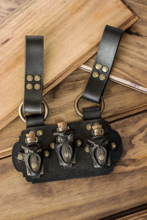 4.   Potion bottles holder attachable to belts