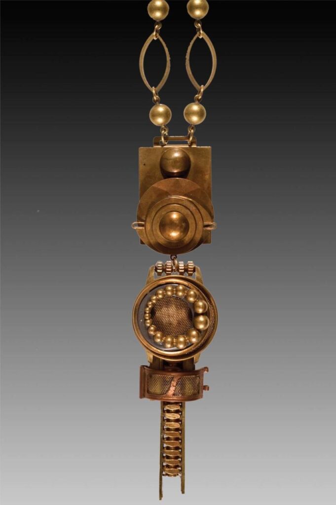 Steampunk necklace designed and created by Ann Pedro