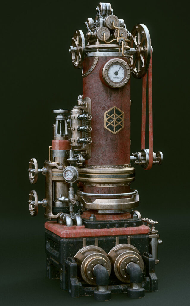 steampunk designs gears cogs machine