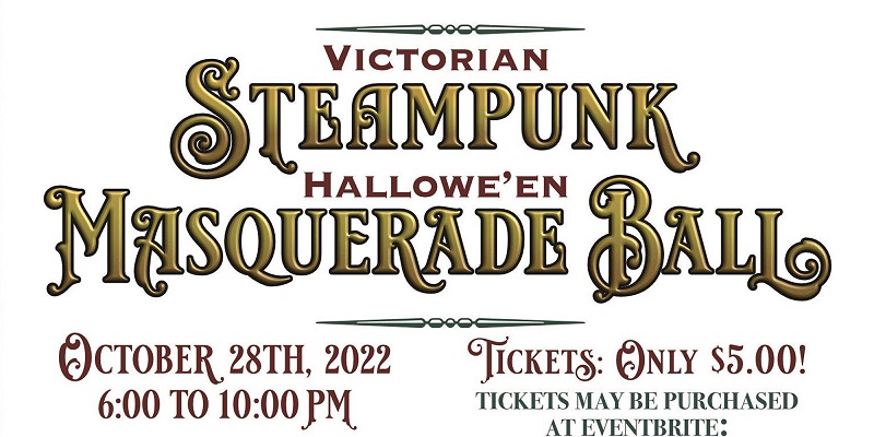 Steampunk halloween masquerade ball