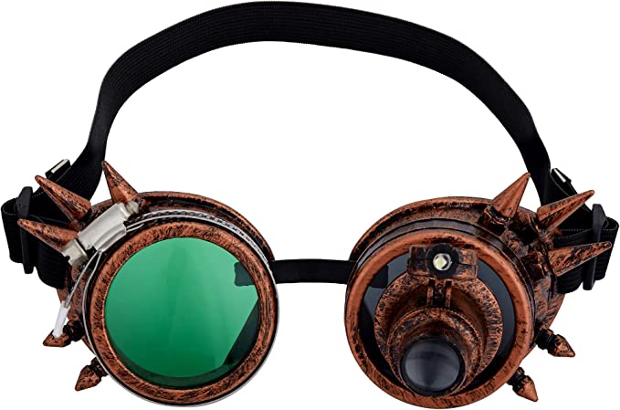 Steampunk rugged pirate goggles