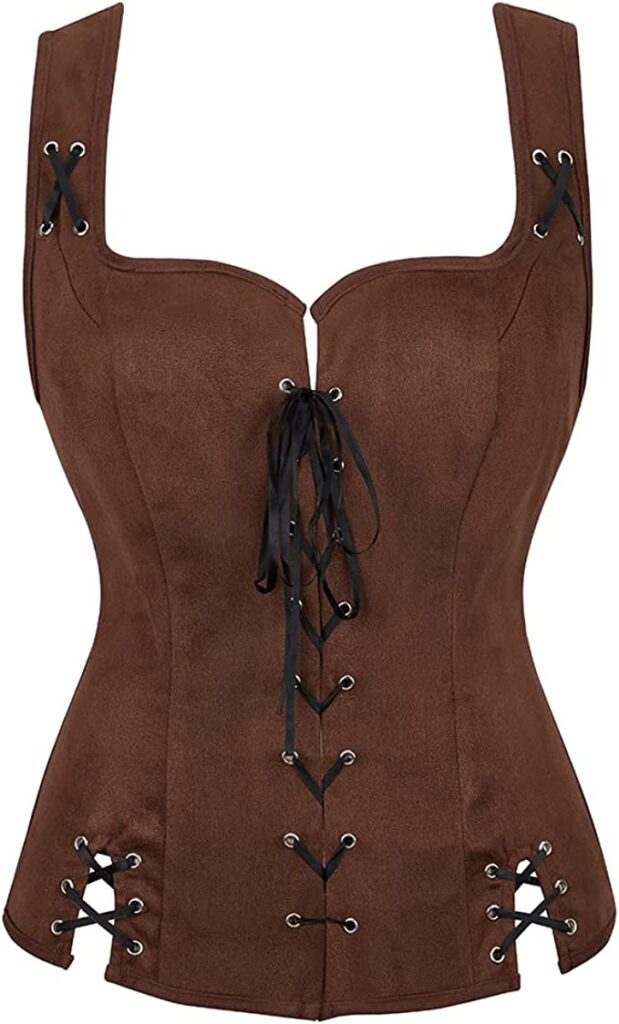 Women's steampunk corset vest