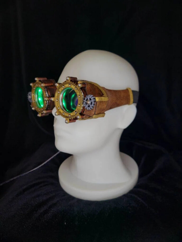 steampunk mechanical goggles