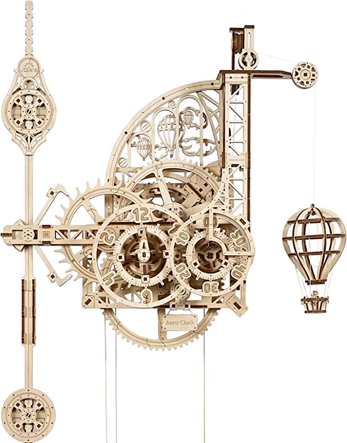 Steampunk puzzles mechanical clock