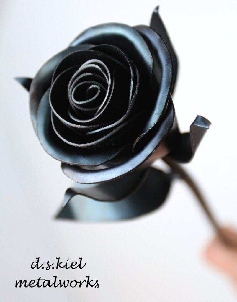 steampunk metal rose
