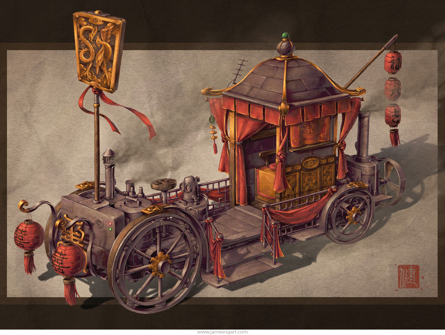 Steam powered Bridal-Carriage by James Ng
